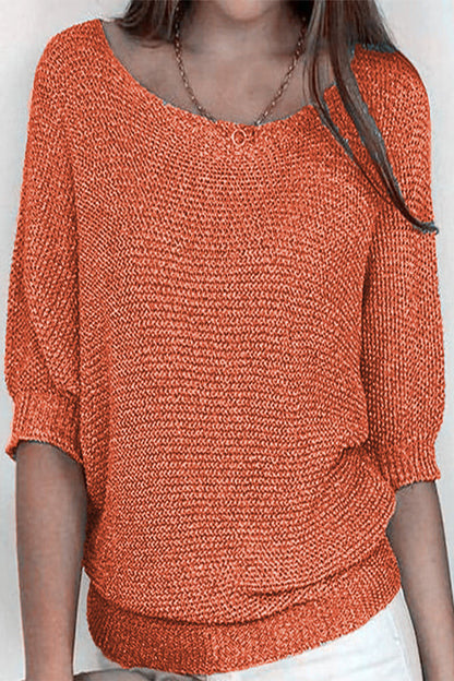 Strickpullover Damen mit Fledermausärmeln und lockerer Passform – Mira