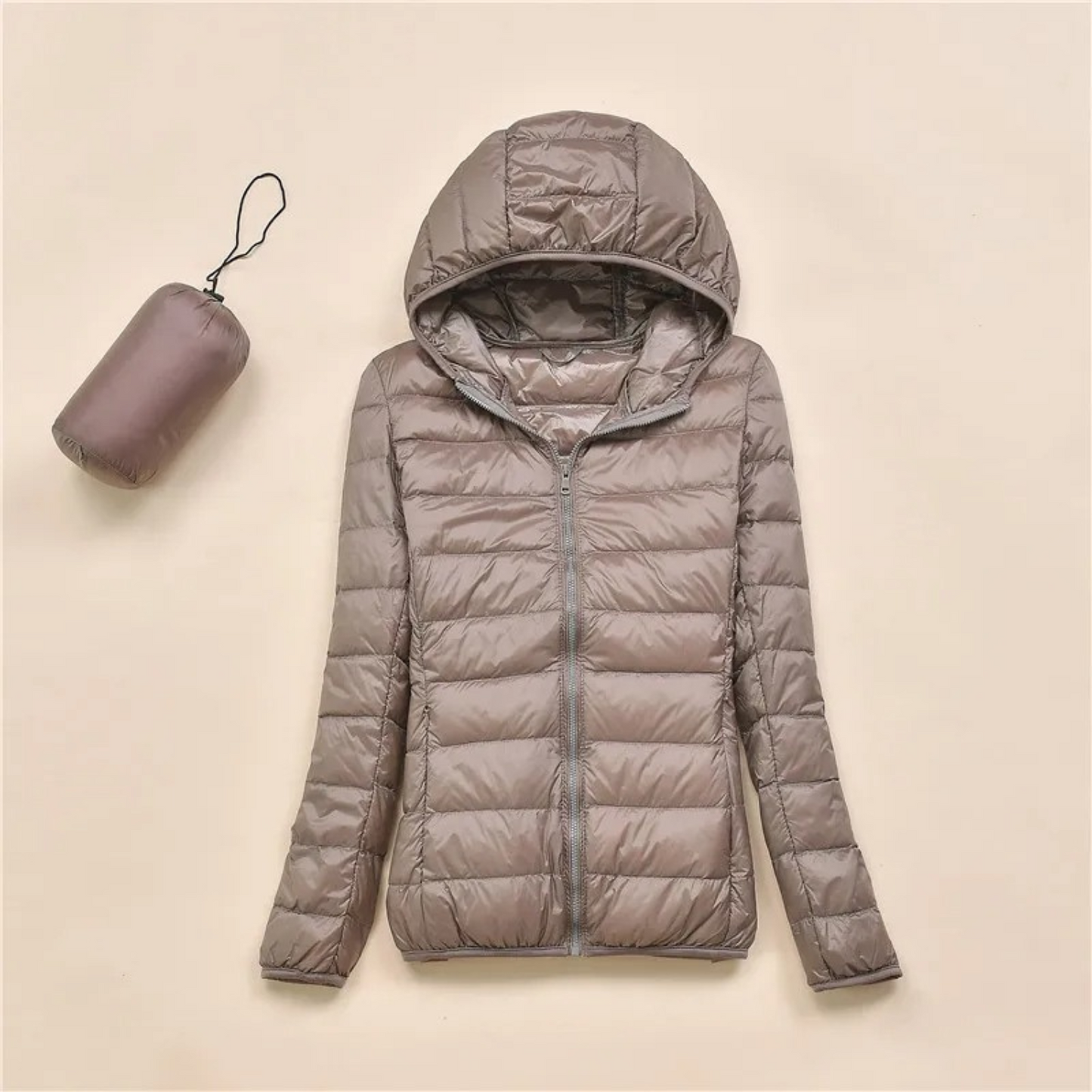 Ultraleichte Damen Steppjacke mit Kapuze – Elena
