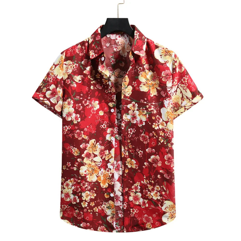 Leicht & Stylisch Tropenhemd mit Blumenmuster für Herren – Mateo