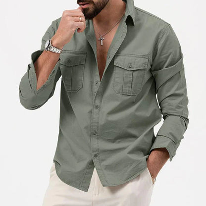 Stylische Herren Cargo Hemd - Tobias