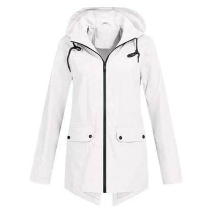 Trendige Damen Regenjacke mit Kapuze - Liora