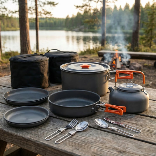 16-Teiliges Ineinander Stapelbares Camping-Kochset -  Camprova