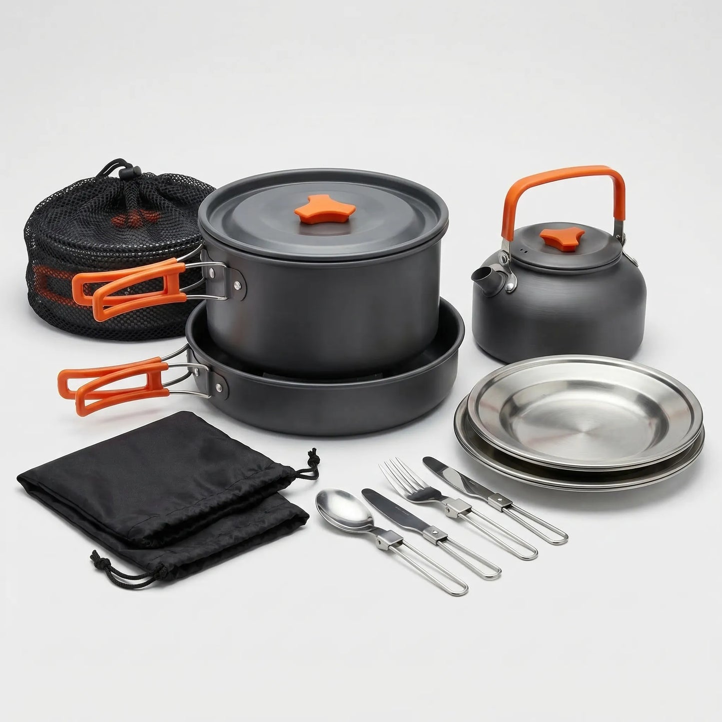 16-Teiliges Ineinander Stapelbares Camping-Kochset -  Camprova