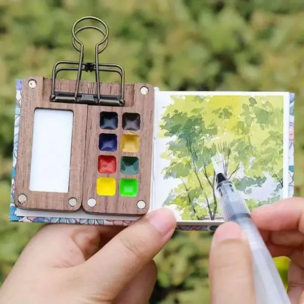 Mobiles Aquarell-Malkasten-Set mit 24 Farben – Jetzt mit 1 kaufen, 1 gratis!