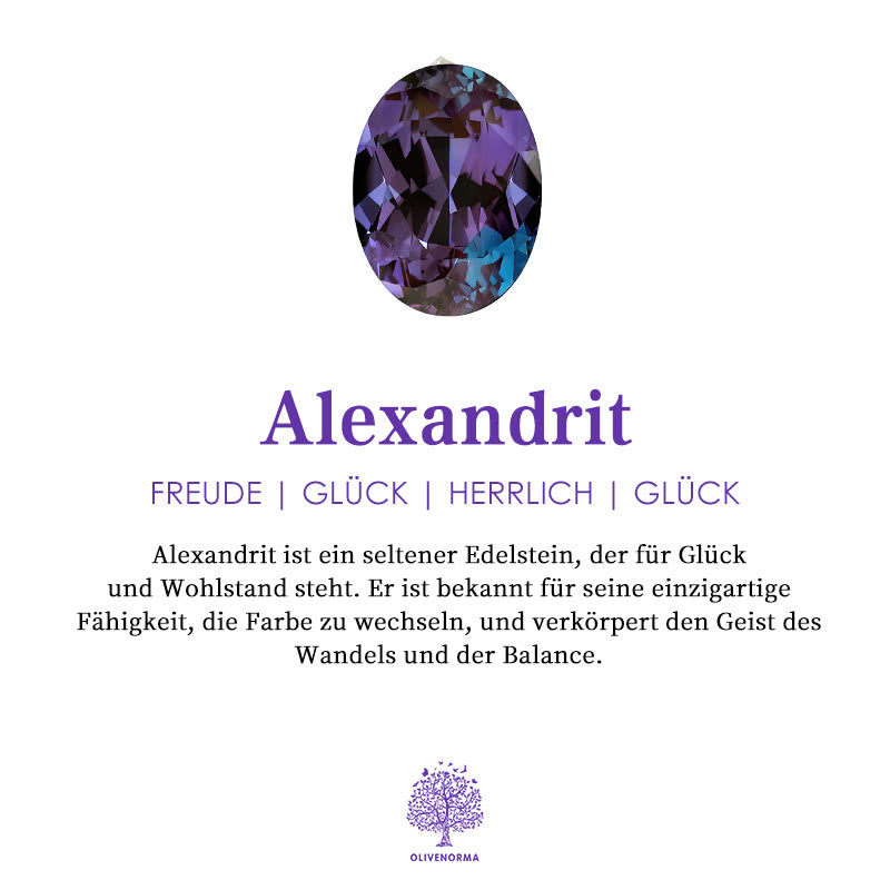Mondstern-Farbwechselnder Alexandrit- und Amethyst-Verlobungsring – Elena