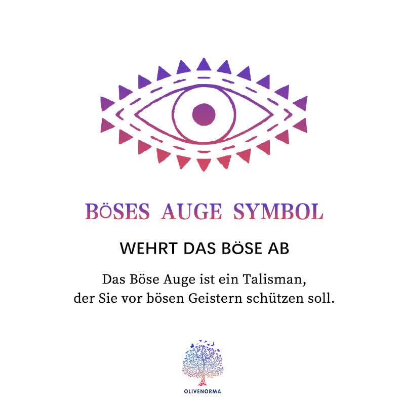 "Du wirst immer beschützt sein" - Böser Blick Halskette