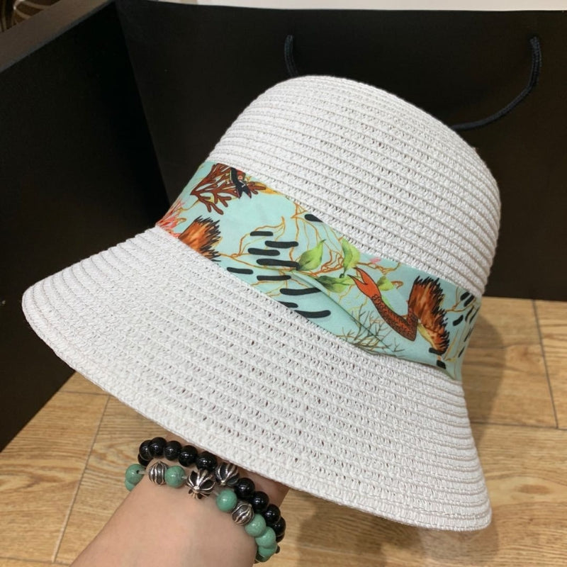Sommerlicher Sonnenhut mit Schleife und breiter Krempe – ShadeRibbon