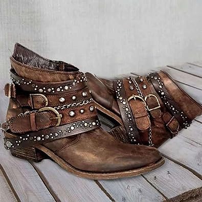 Vintage Slip-On Damenstiefel - Nora