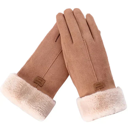 Warme Wildleder Damenhandschuhe - VelvTouch