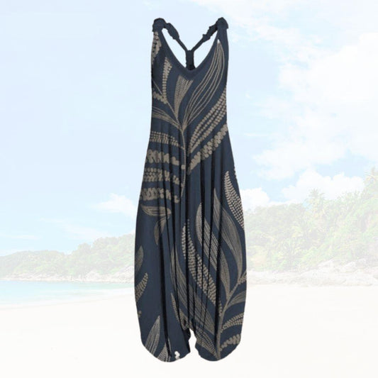 Sommertags Damen Jumpsuit mit lockerer Passform – Elenya