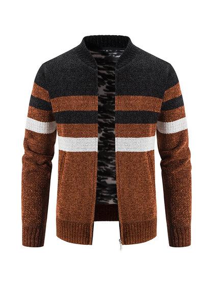 Herren Gestreifter Herbstpullover – Tobias