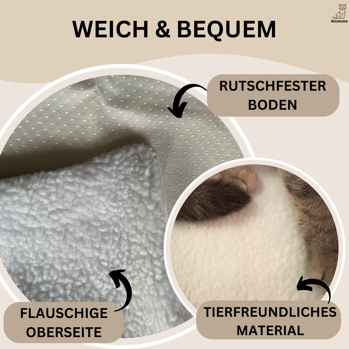 Selbstwärmende Katzenmatte – WarmPurr™