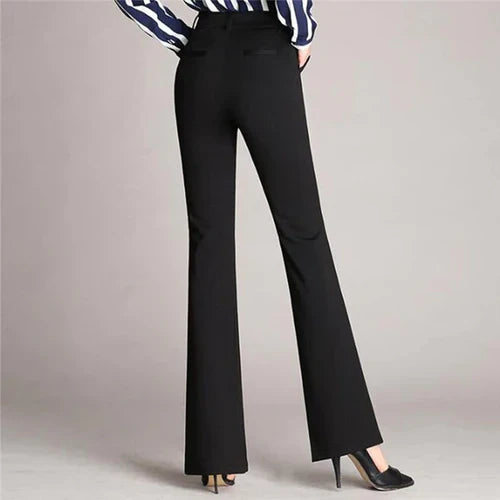 Schlank ausgestellte High-Waist-Hose – Mila