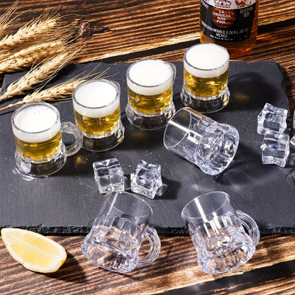 Transparente Mini-Bierkrüge 2er-Set (je 12 Stück) – MiniKrugSet Oktoberfest 2025