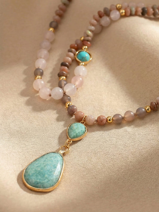 Diep Reinigende Pastel Mala Ketting - Aurielle