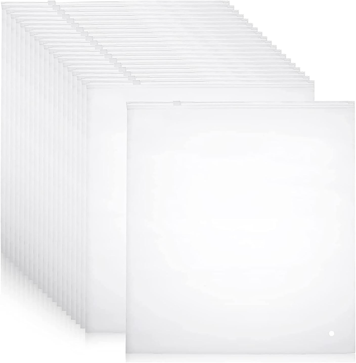 Vielseitige Gefrostete Zip-Aufbewahrungsbeutel – 20er-Pack Kunststoff-Kleiderschutzhüllen (Kaufe 2 Sets, erhalte 1 GRATIS)