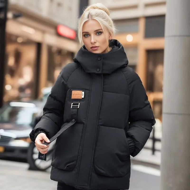 Komfortabler Damen-Wintermantel mit Daunenfüllung – Amelina