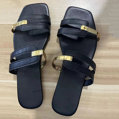 Damen Flache Sommer-Sandalen mit Offener Zehe – Avianne