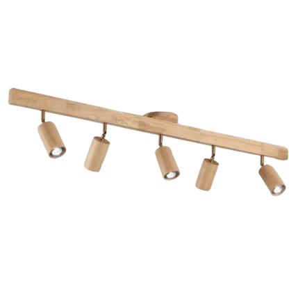Verstellbare Deckenstrahler aus Holz – EcoLux