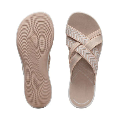 Luftige Damen Slipper mit schockdämpfendem Fußbett – Lina