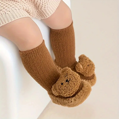 Kinder Hausschuhe Socken mit Bären – CozyBear