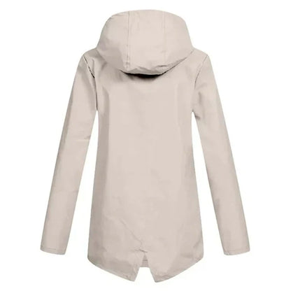 Trendige Damen Regenjacke mit Kapuze - Liora