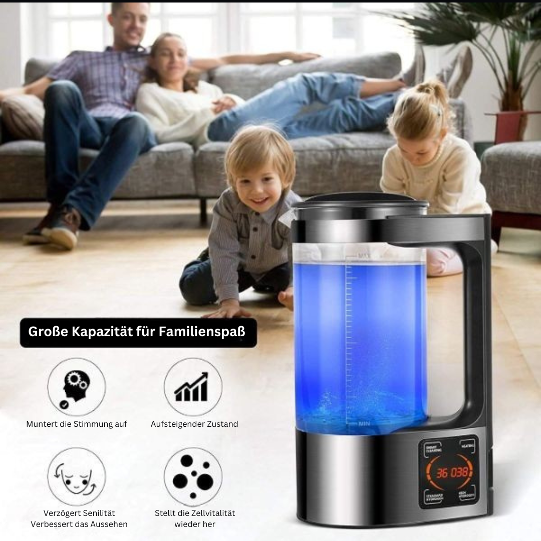 Elektrischer Wasserreiniger mit Wasserstoff- und Alkaline-Option - PureFlow