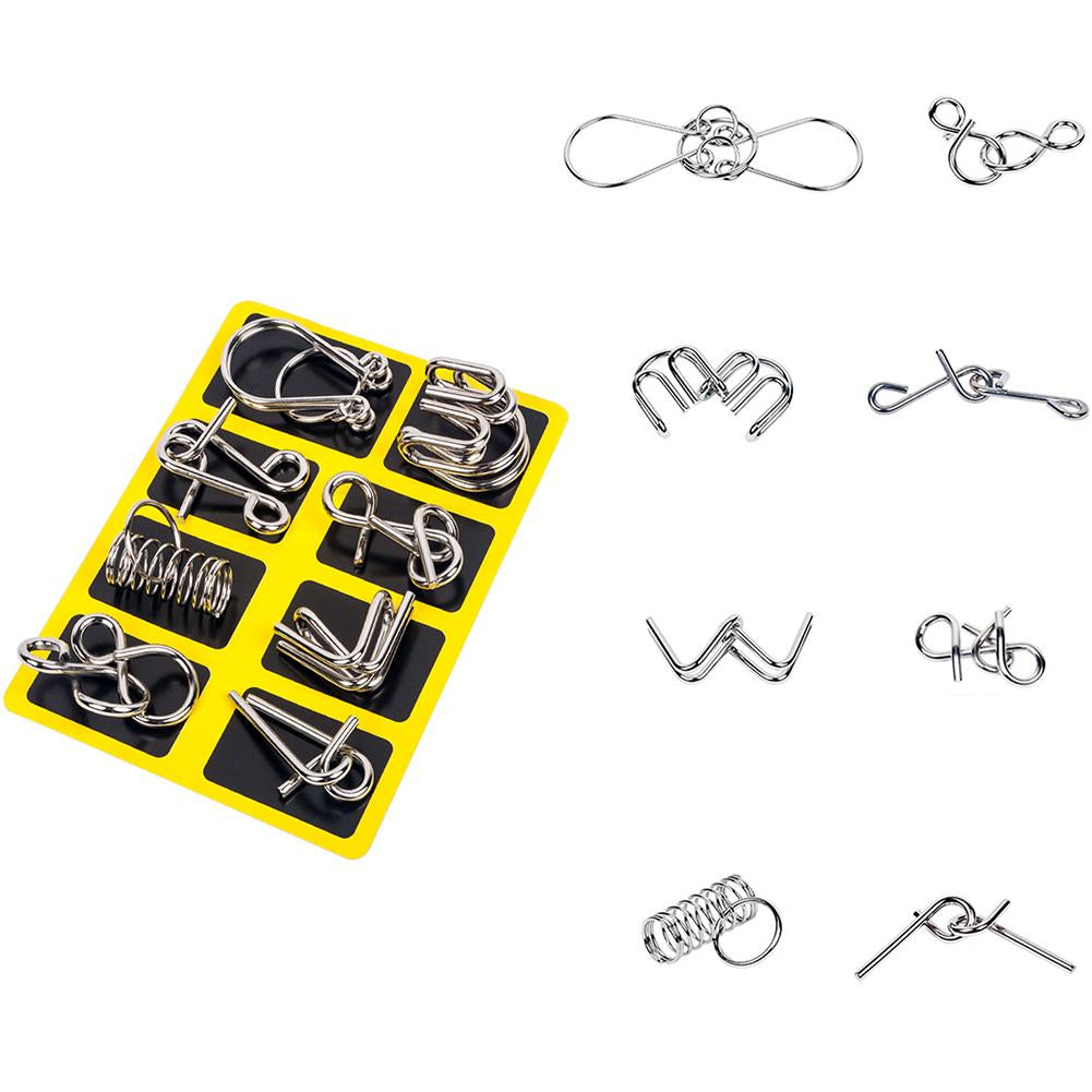Set aus Metall-Puzzleringen – BrainTwist