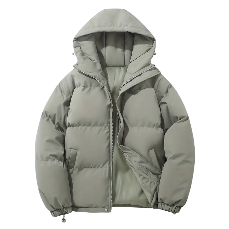Wattierte Herren Pufferjacke mit Kapuze – Elias