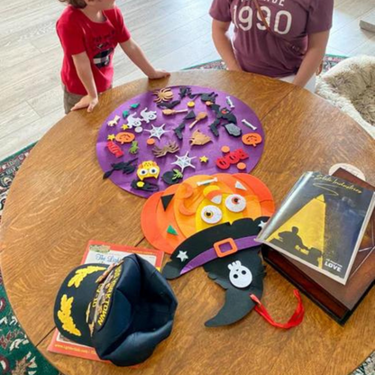 Halloween DIY Filzbrett mit Kürbis – SpookyBoard