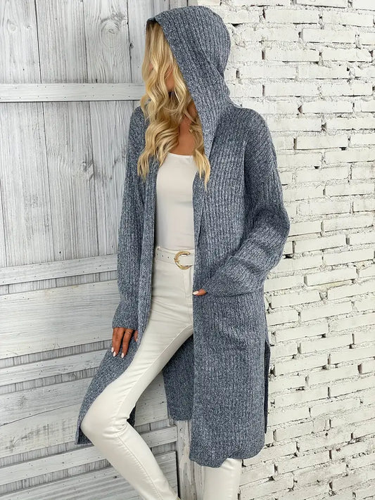 Langes Damen Strickcardigan für Herbst & Winter – Elena