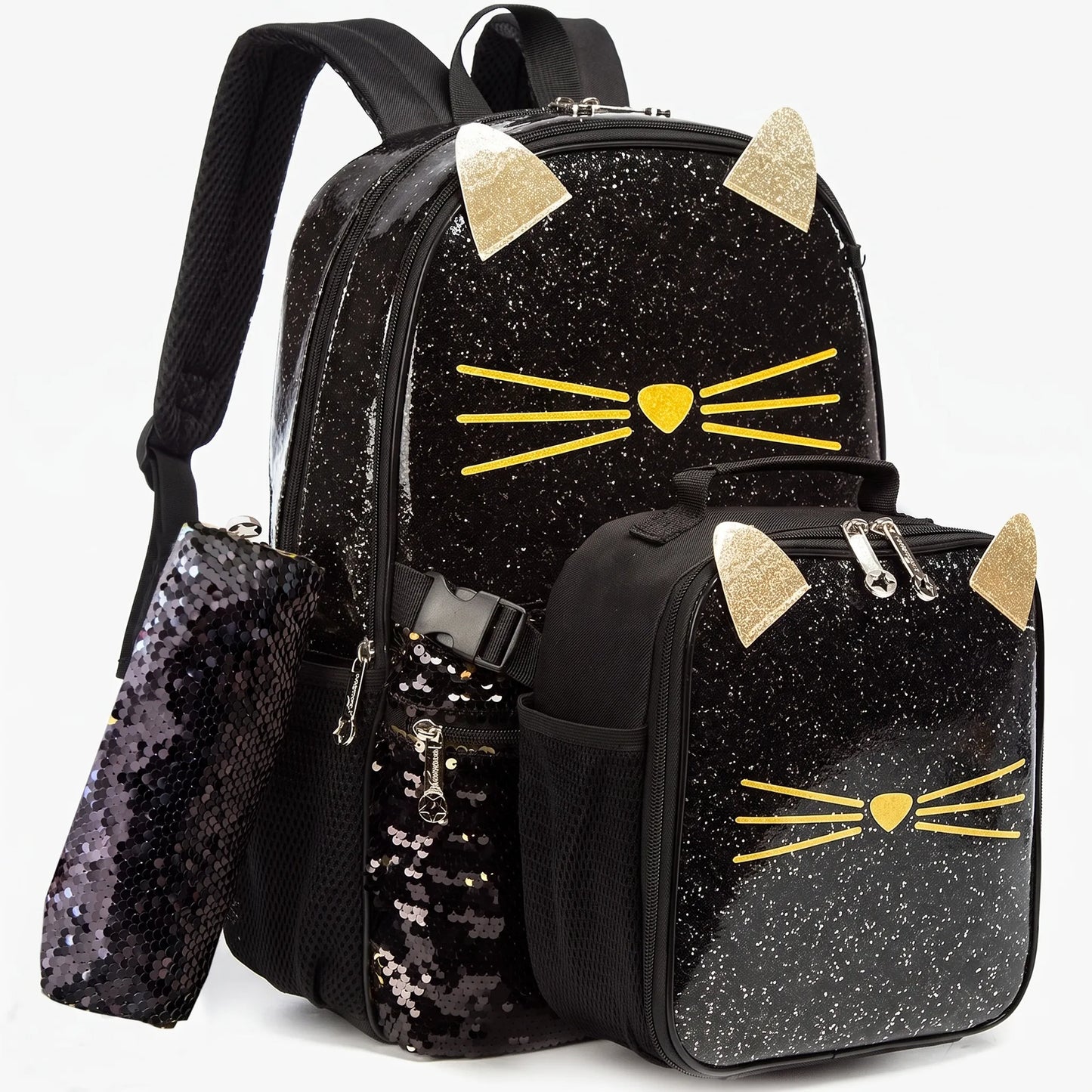 3-Teiliges Schulset Mit Tiermotiv - Purrisa