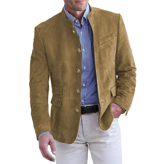Klassische Button-Down-Jacke für Herren – Magnus