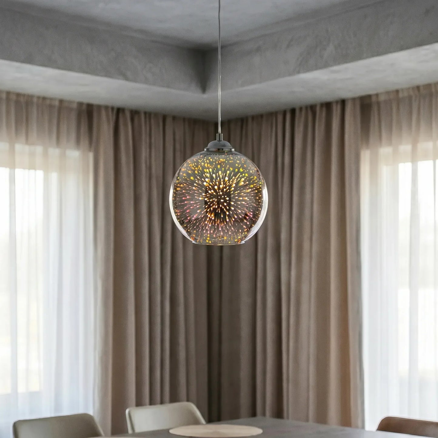3D fireworks Effect Globe Pendant Lamp -  Pyrova