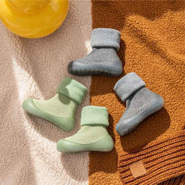Herbstliche rutschfeste Kleinkind-Socken mit Gummisohle – 1 kaufen, 1 gratis Aktion
