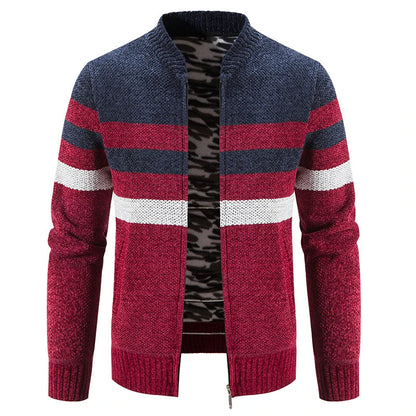 Herren Gestreifter Herbstpullover – Tobias