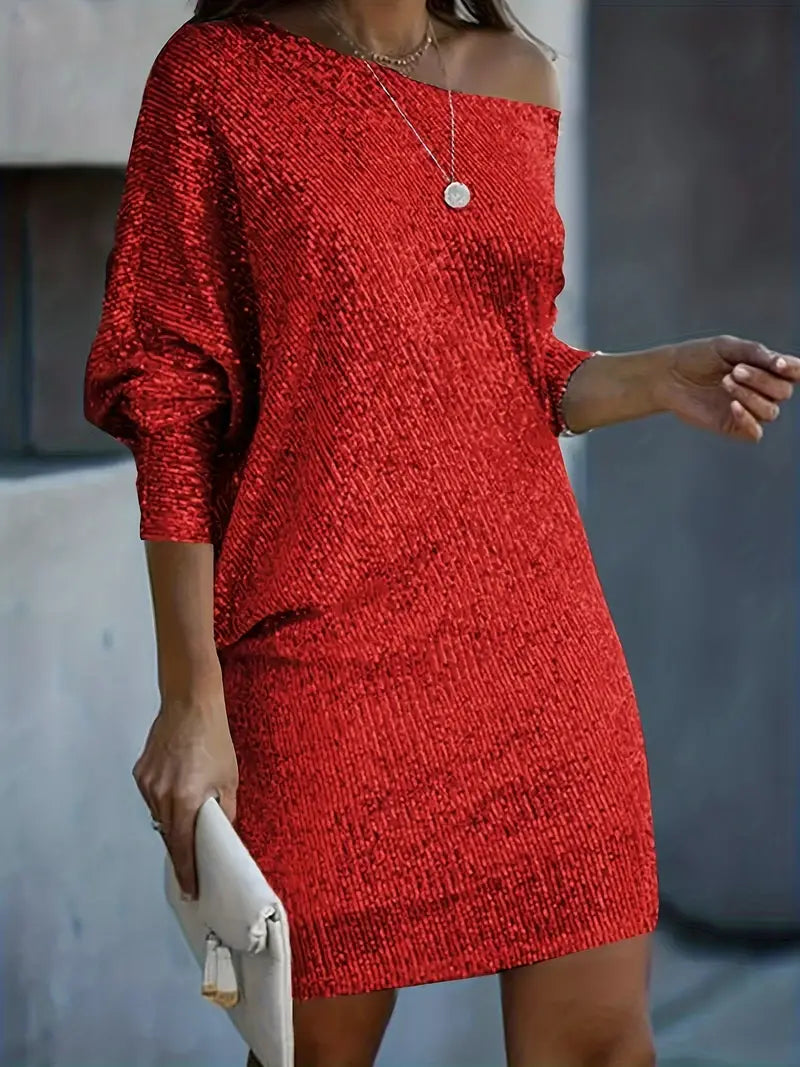 Festkleid mit Kontrastpailletten - Seraphina