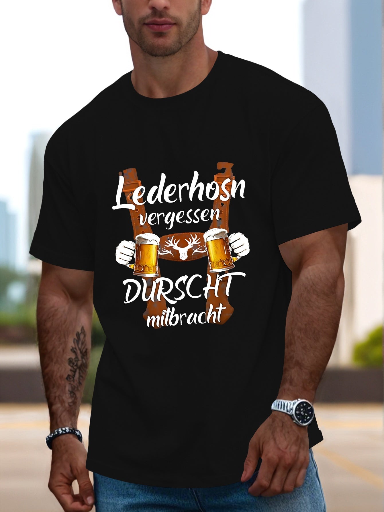Herren Kurzarm T-Shirt – Sepp Oktoberfest 2025