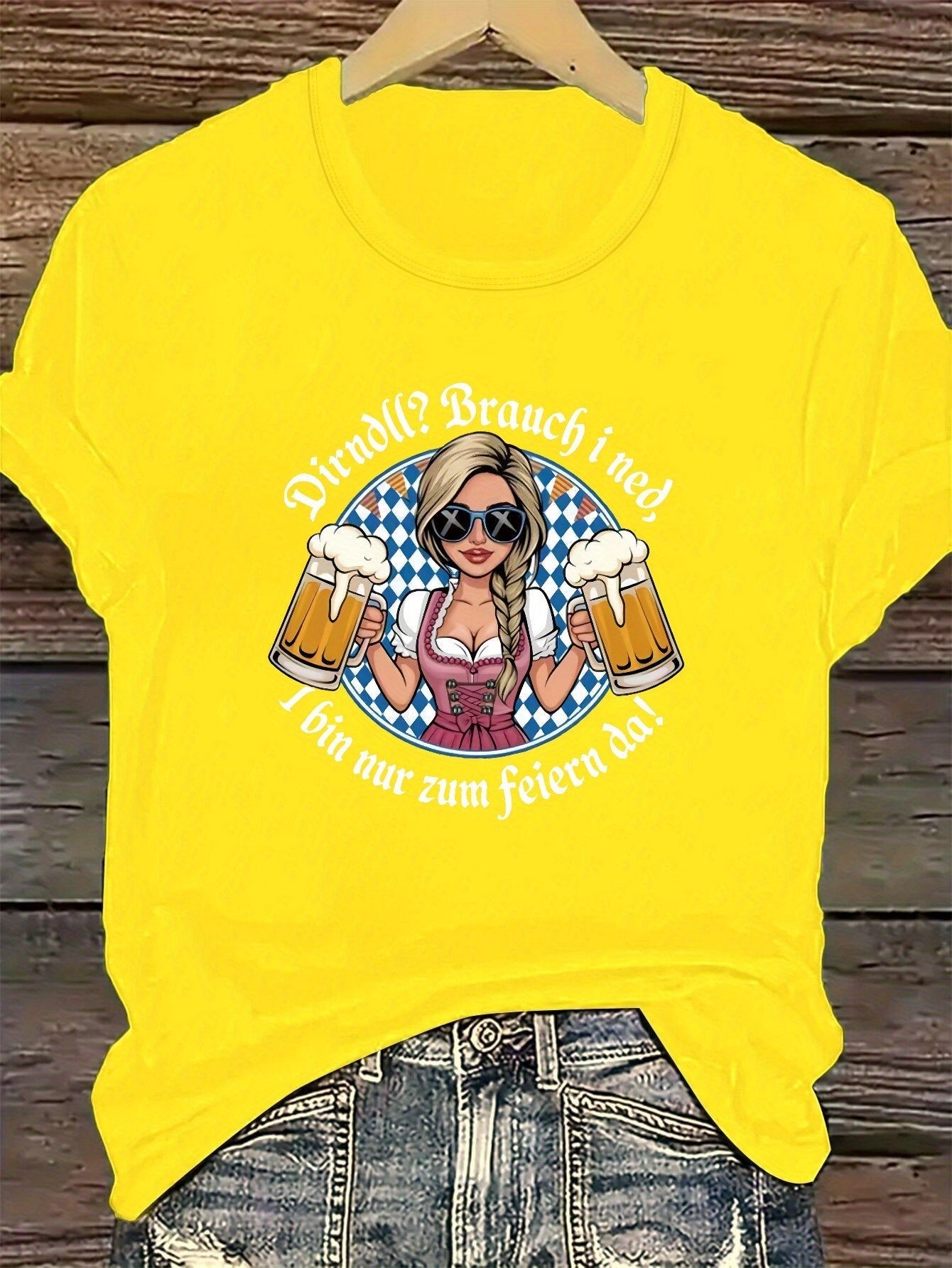 Damen Plus Size Kurzarm T-Shirt – Liesl Oktoberfest 2025