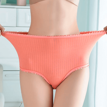 Leckfreie Unterwäsche mit hohem Taillenbund – Camille (8er-Pack)