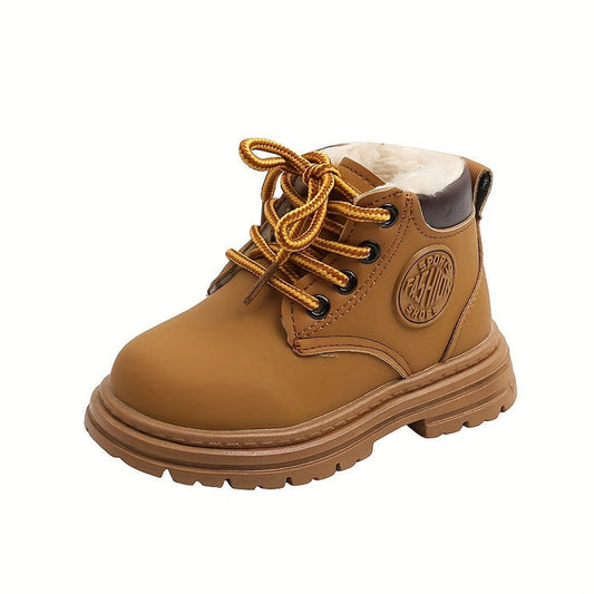 Wasserfeste Fleece-Herbststiefel für Jungen – Mit Warmfutter & Profilsohle