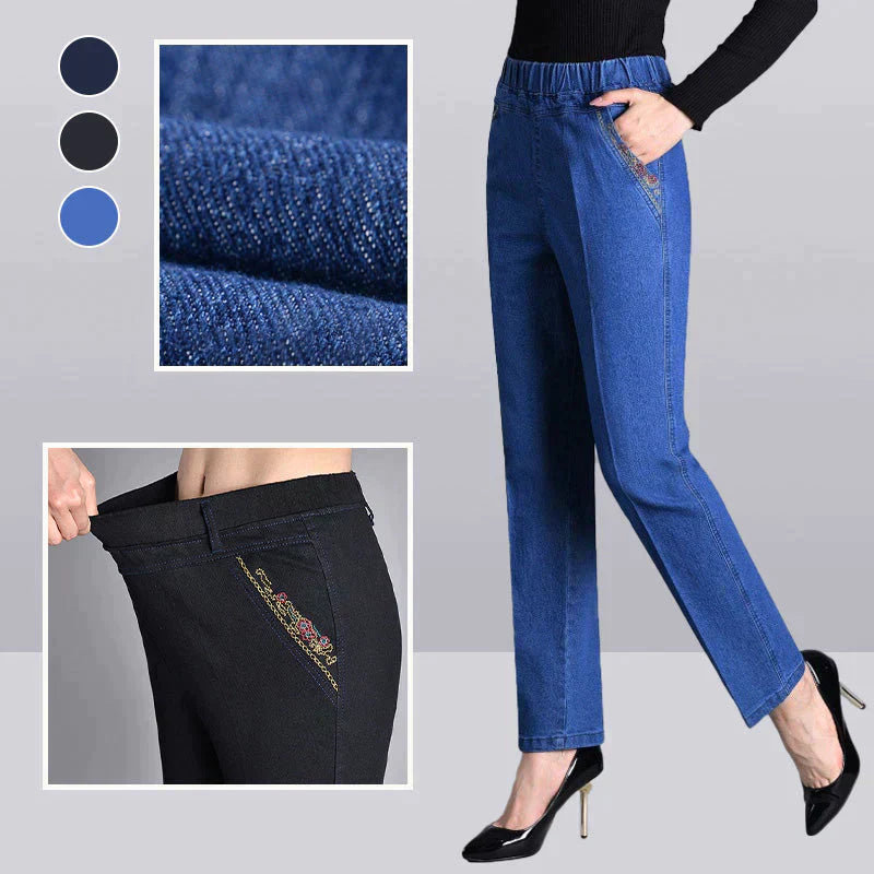 Push-up Jeans - Ella mit warmem Innenfutter und perfektem Sitz!