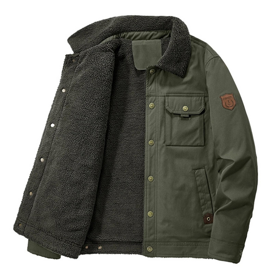 Herren Gelegte Outdoor Winterjacke – Gefüttert mit Wollinnenfutter – Danny