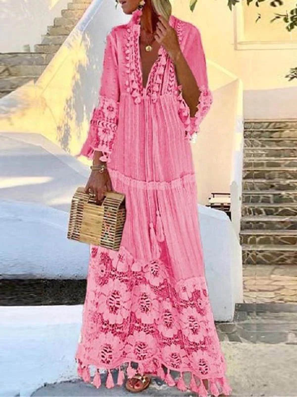 Stilvolles figurbetontes Spitzenkleid Damen – Elina