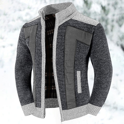 Wollweste mit Reißverschluss und Pullover - Leon