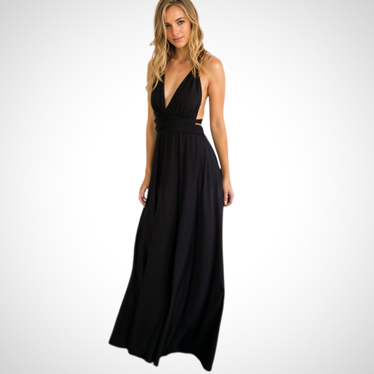 Elegantes Wickel-Maxikleid mit Femininer Passform – Celine