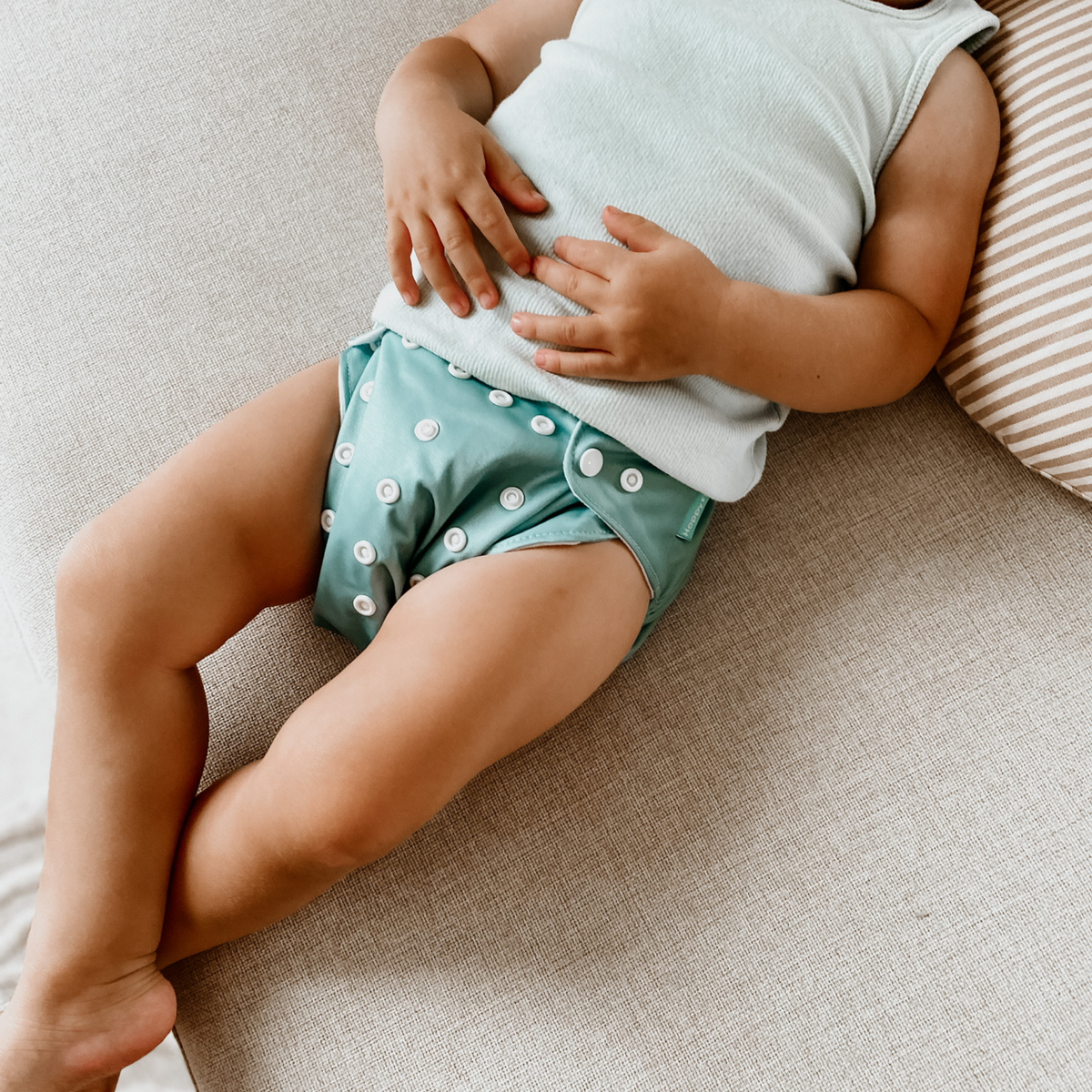 Wiederverwendbare & auslaufsichere Stoffwindeln für Babys – Ökowindelset