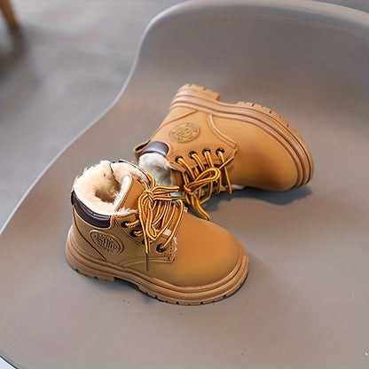 Wasserfeste Fleece-Herbststiefel für Jungen – Mit Warmfutter & Profilsohle