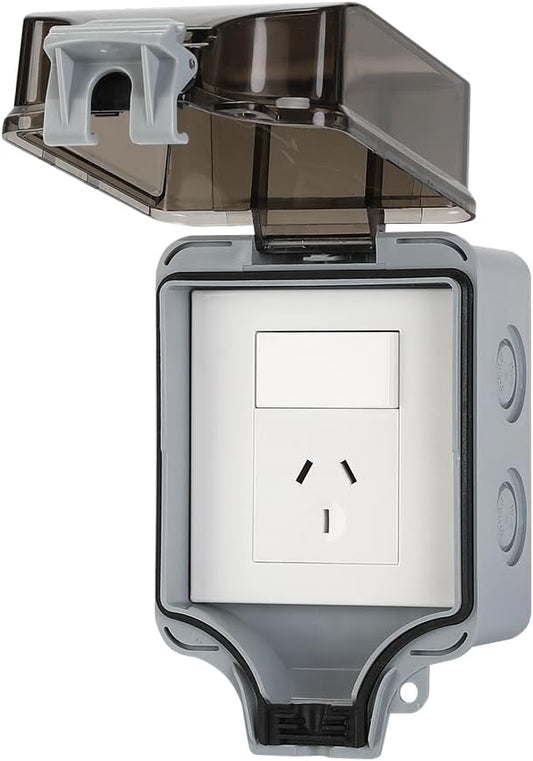 IP66 Außen wasserdichter Wandstecker mit abschliessbarem Deckel – PowerGuard