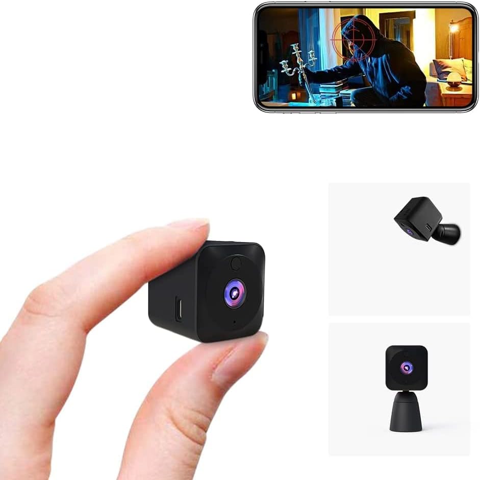Mini-Sicherheitskamera 4K WiFi Verborgene Innenkamera mit Nachtsicht